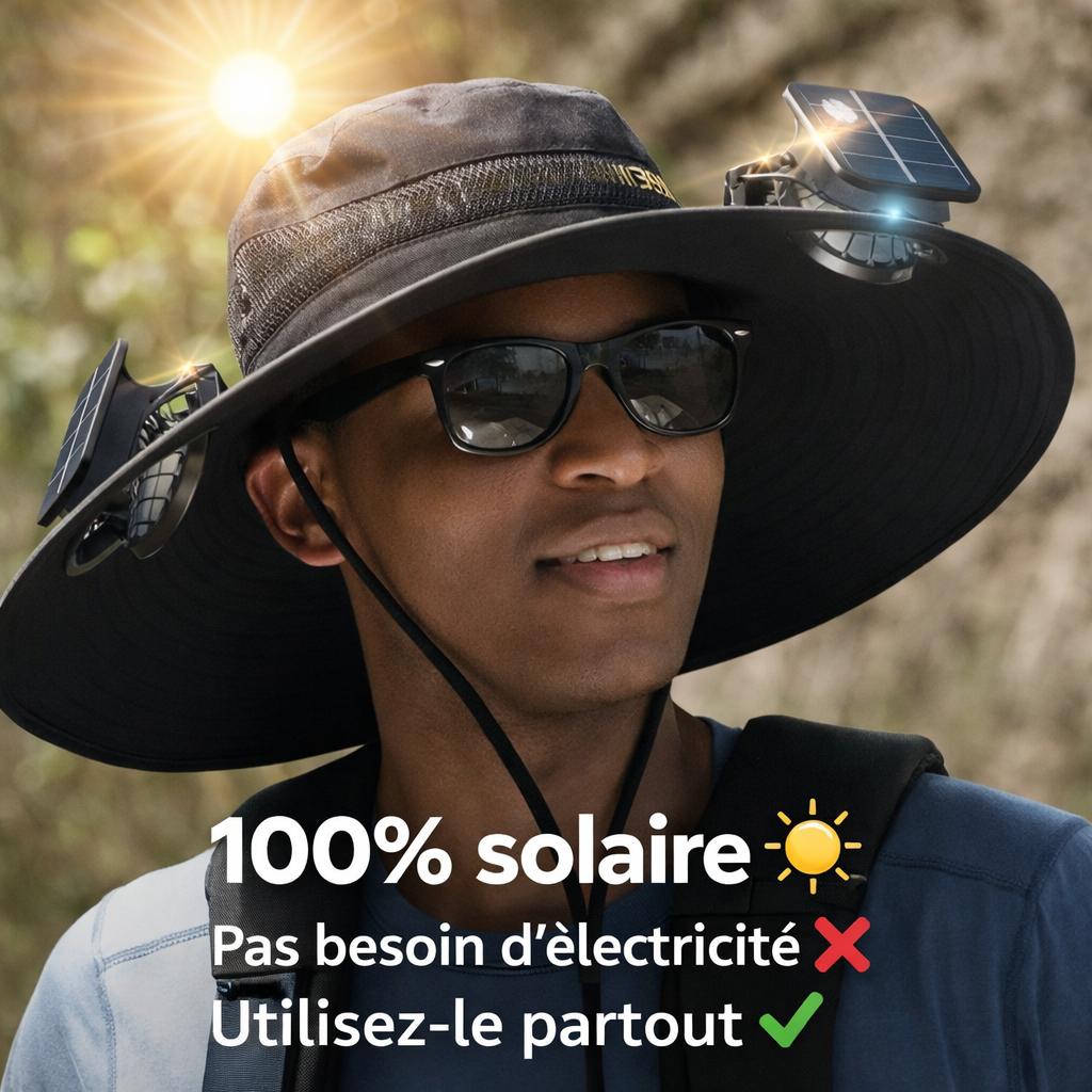 NKDSTORE™ Chapeaux à Ventilateur