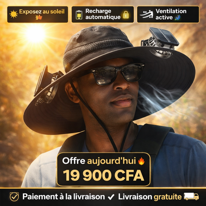NKDSTORE™ Chapeaux à Ventilateur