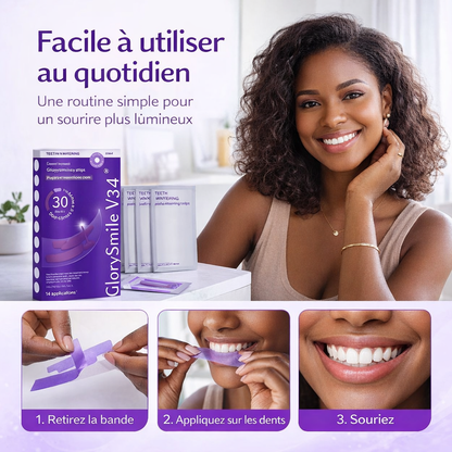 Sourire Éclatant™ – Bandes Blanchissantes Dents