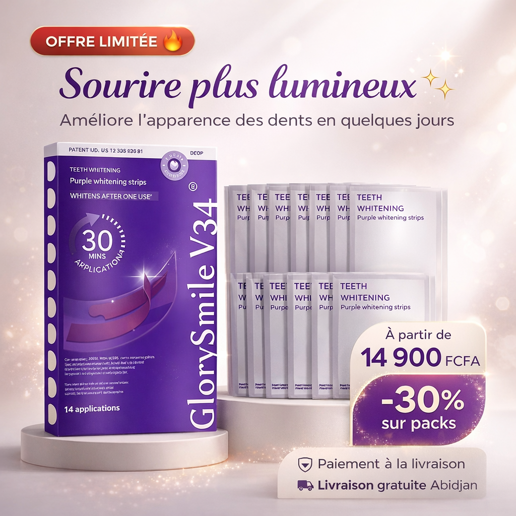 Sourire Éclatant™ – Bandes Blanchissantes Dents