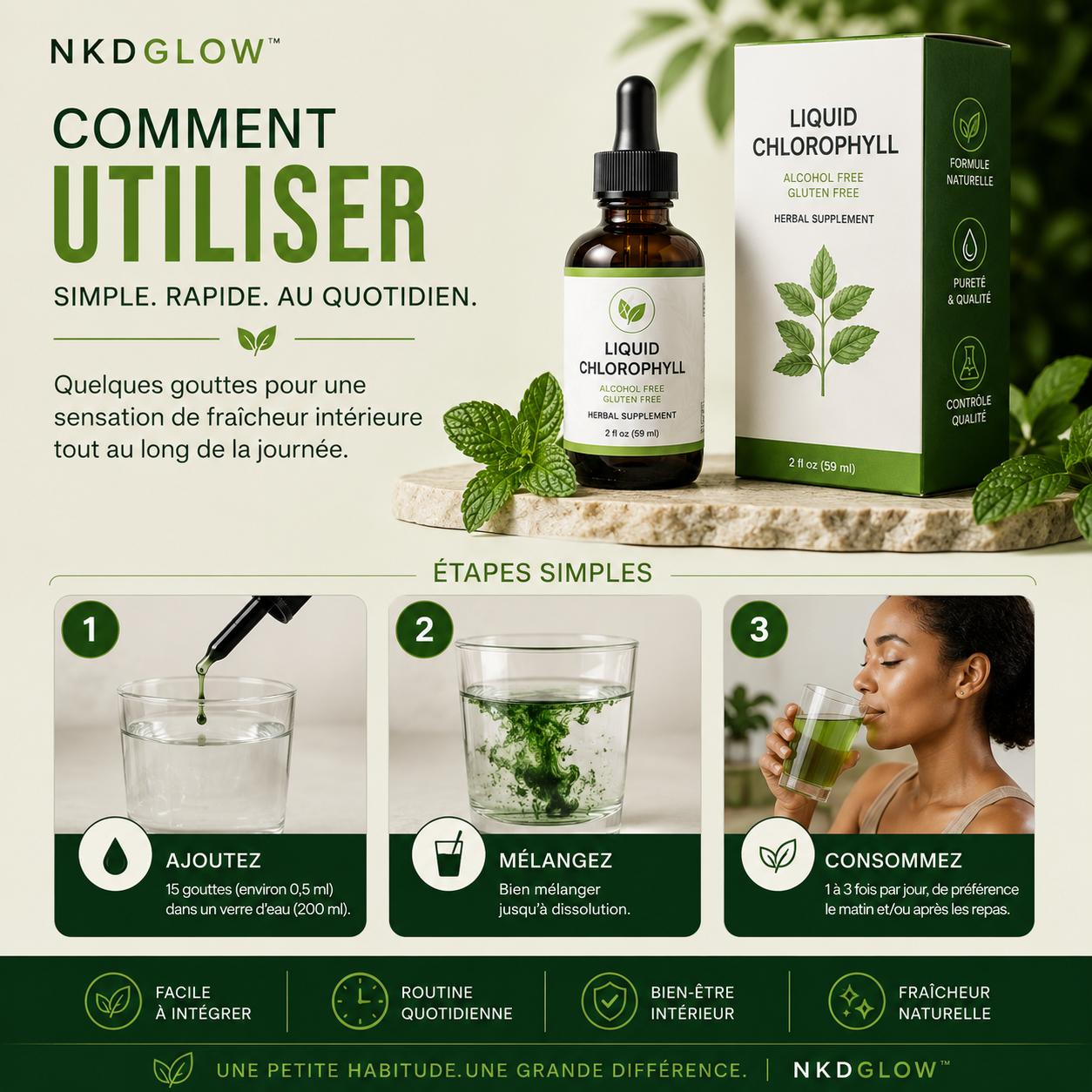NKDGLOW™ Chlorophylle – Fraîcheur Intérieure