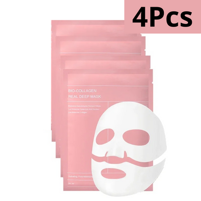 Masques Bio-Collagène (Pack de 4) – Éclat et Vitalité