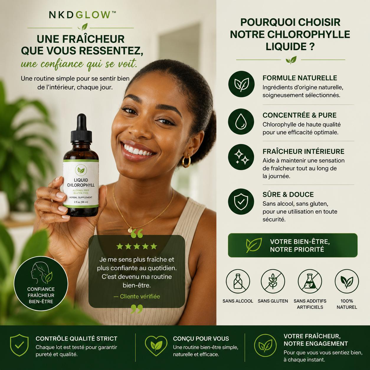 NKDGLOW™ Chlorophylle – Fraîcheur Intérieure