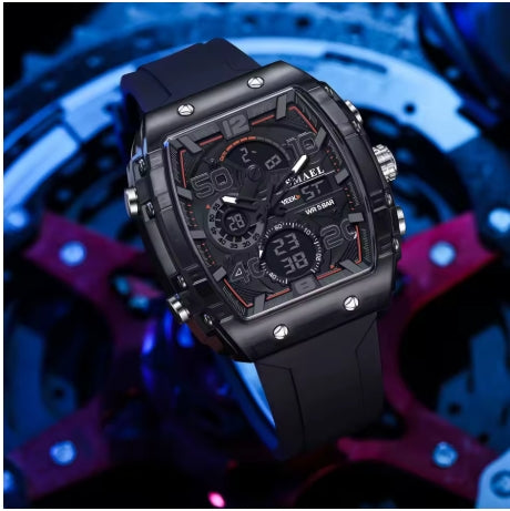 Montre Sport Luxe - Bracelet Silicone