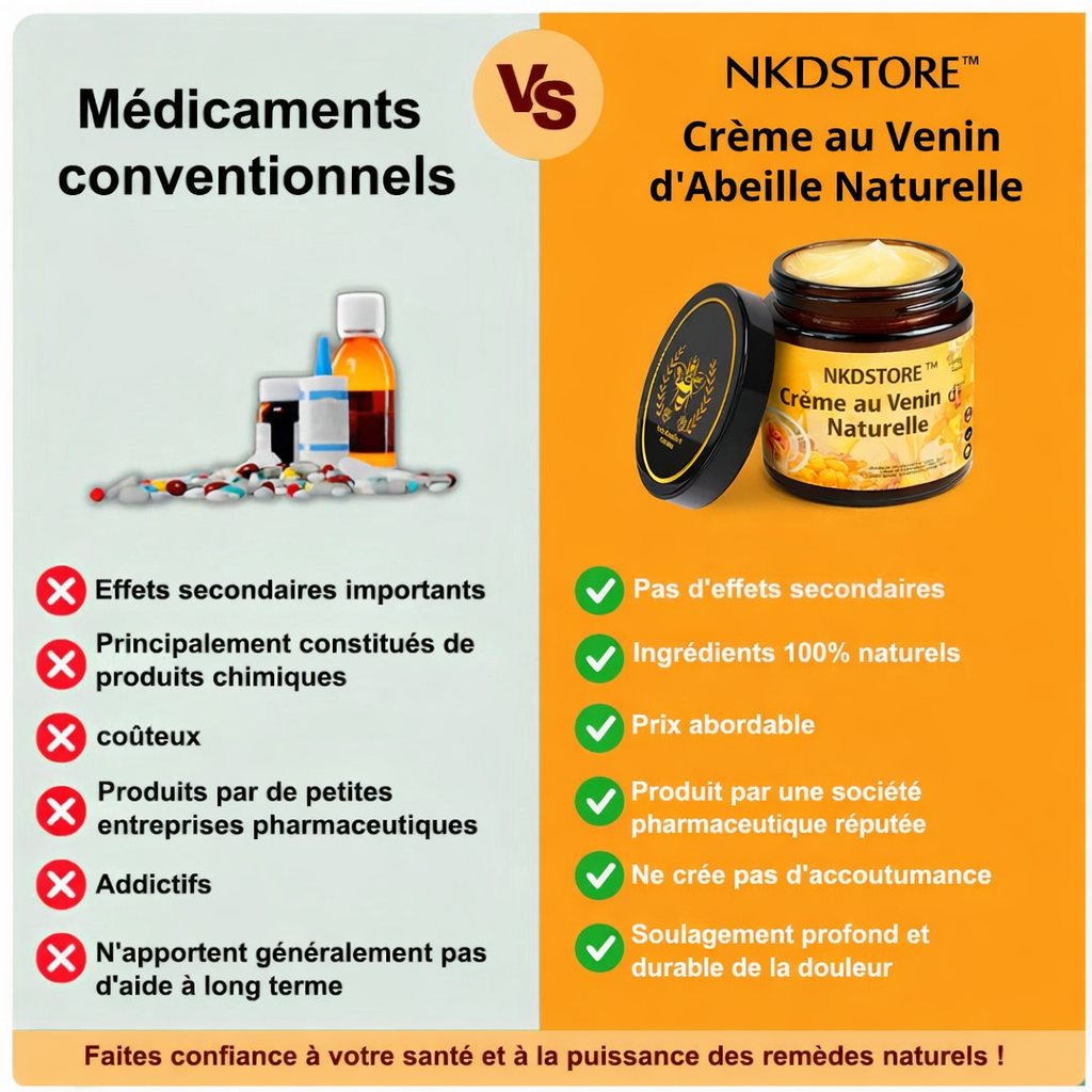 NKDSTORE™ Crème au Venin d'Abeille Naturel