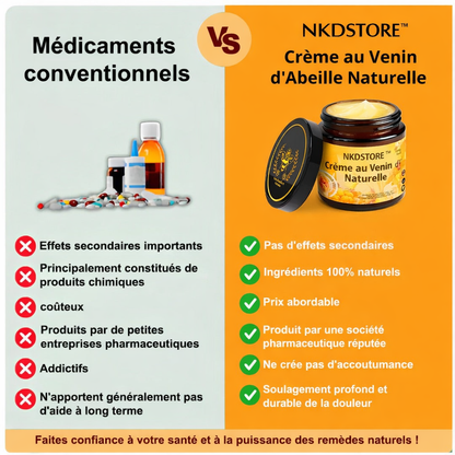 NKDSTORE™ Crème au Venin d'Abeille Naturel