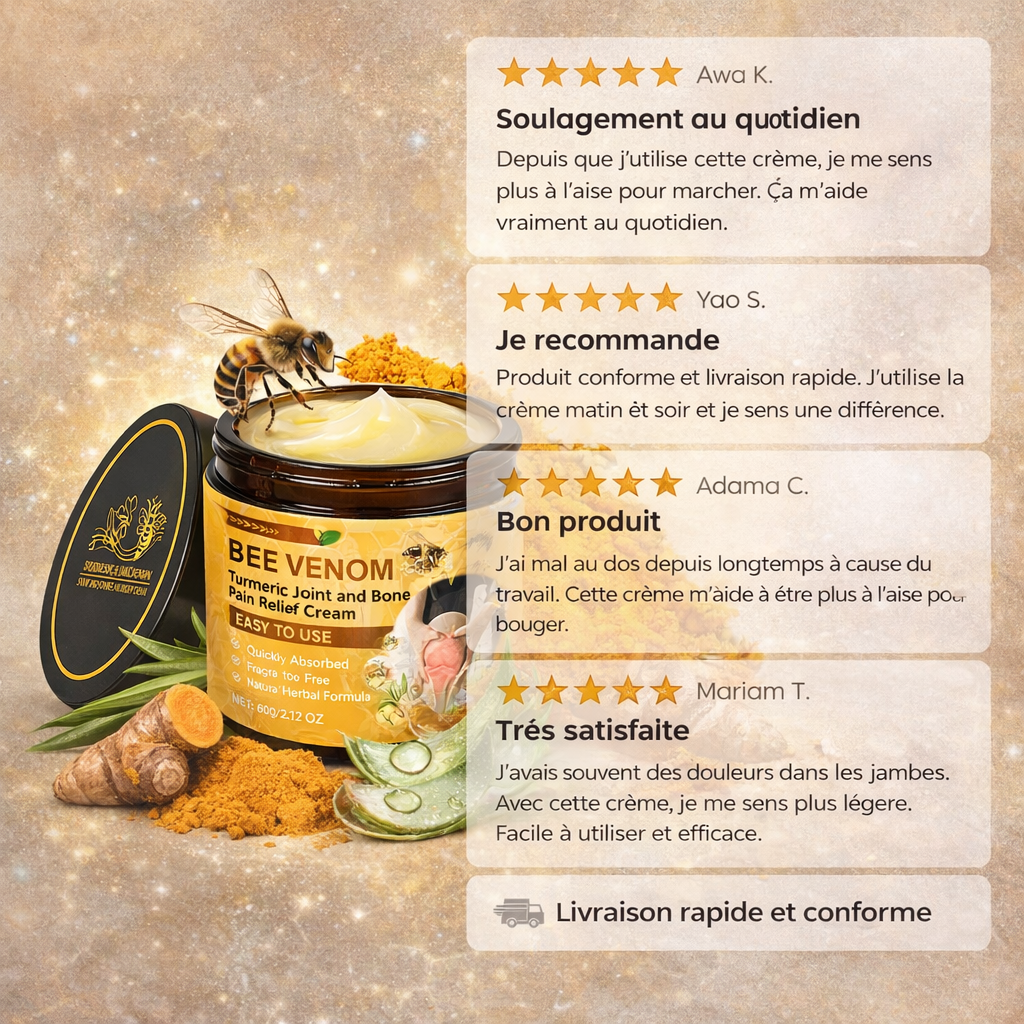NKDSTORE™ Crème au Venin d'Abeille Naturel
