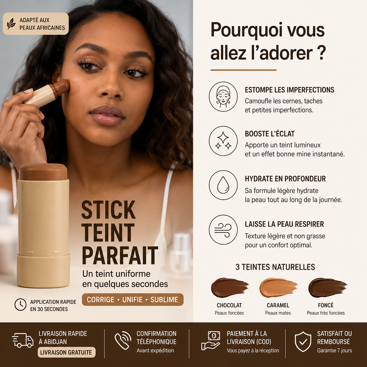 NKDBEAUTY™ Stick Teint Parfait