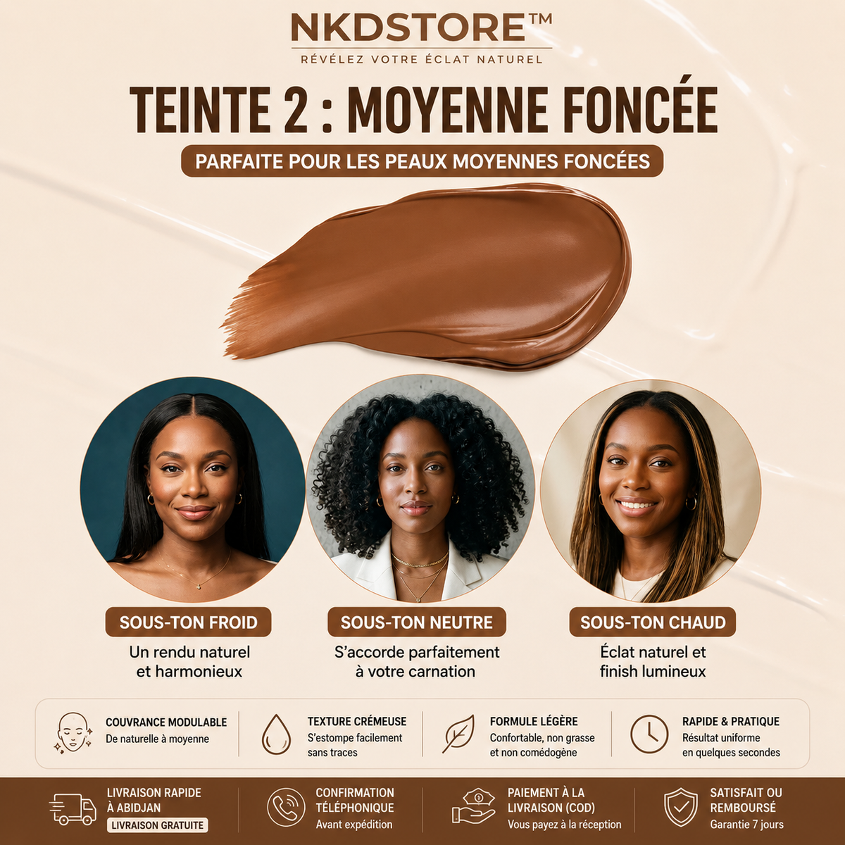 NKDBEAUTY™ Stick Teint Parfait