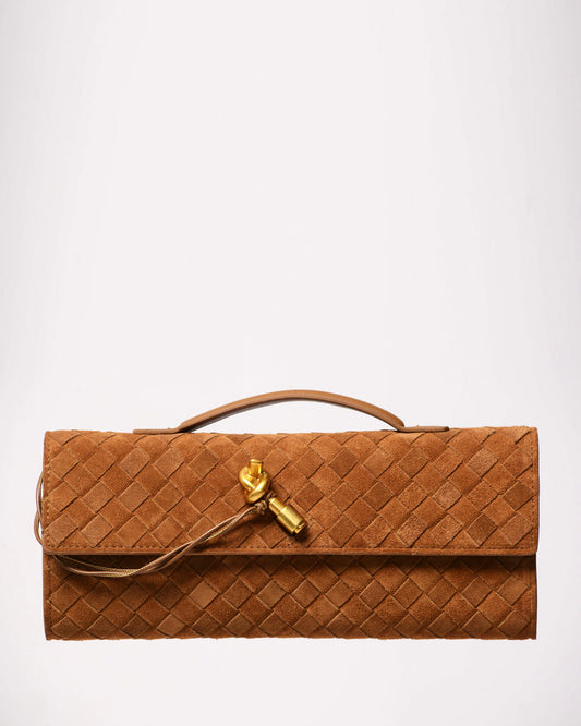 Sac à main tendance en daim Tissé