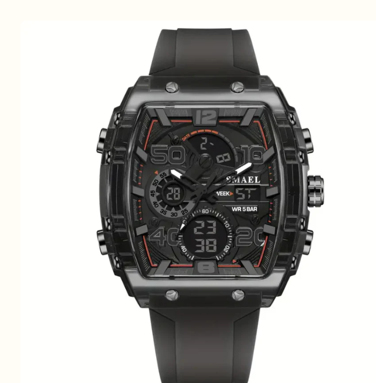 Montre Sport Luxe - Bracelet Silicone