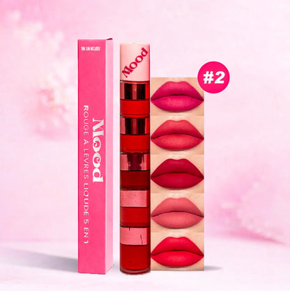 LipStack™ 5-en-1 – Rouge à lèvres longue tenue multi-teintes