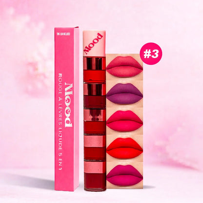 LipStack™ 5-en-1 – Rouge à lèvres longue tenue multi-teintes