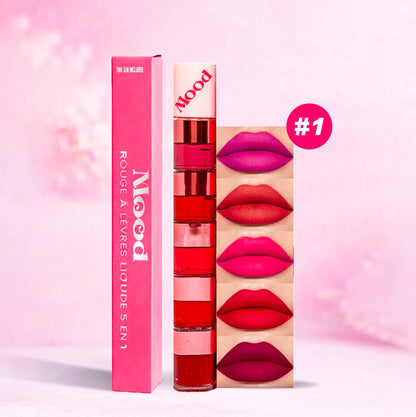 LipStack™ 5-en-1 – Rouge à lèvres longue tenue multi-teintes