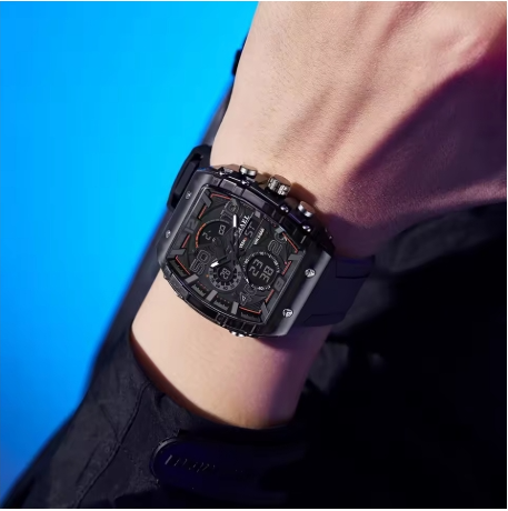 Montre Sport Luxe - Bracelet Silicone